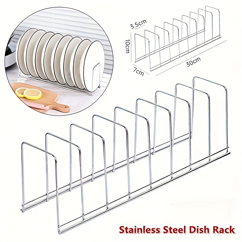 Home Cooking Utensils - 1pc Stainless Steel Kitchen Dish Rack,