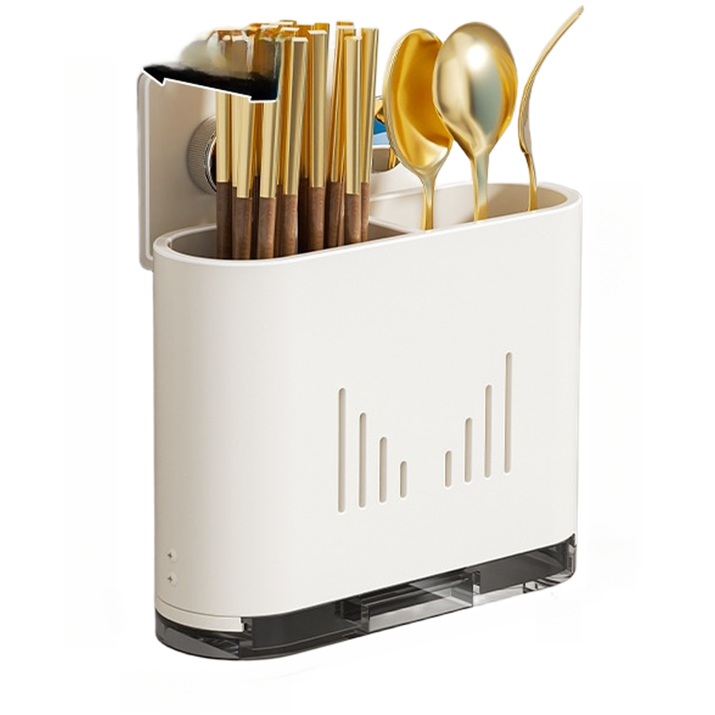 Home Cooking Utensils - Wall Mounted Utensil Holder with Drain