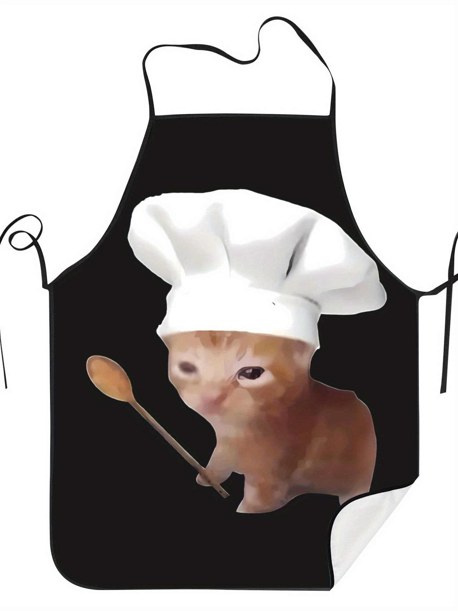Home Cooking For Cats - Funny Chef Crying Cat Apron Kitchen