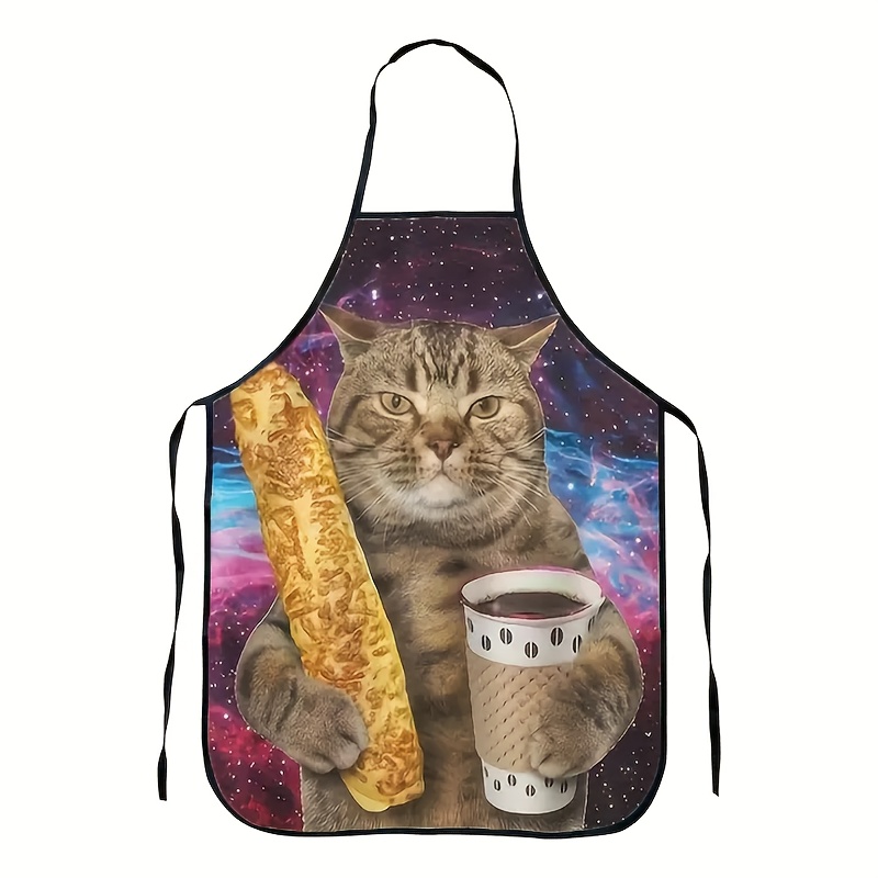 Home Cooking For Cats - Galaxy Tabby Cat Holding Beer Print