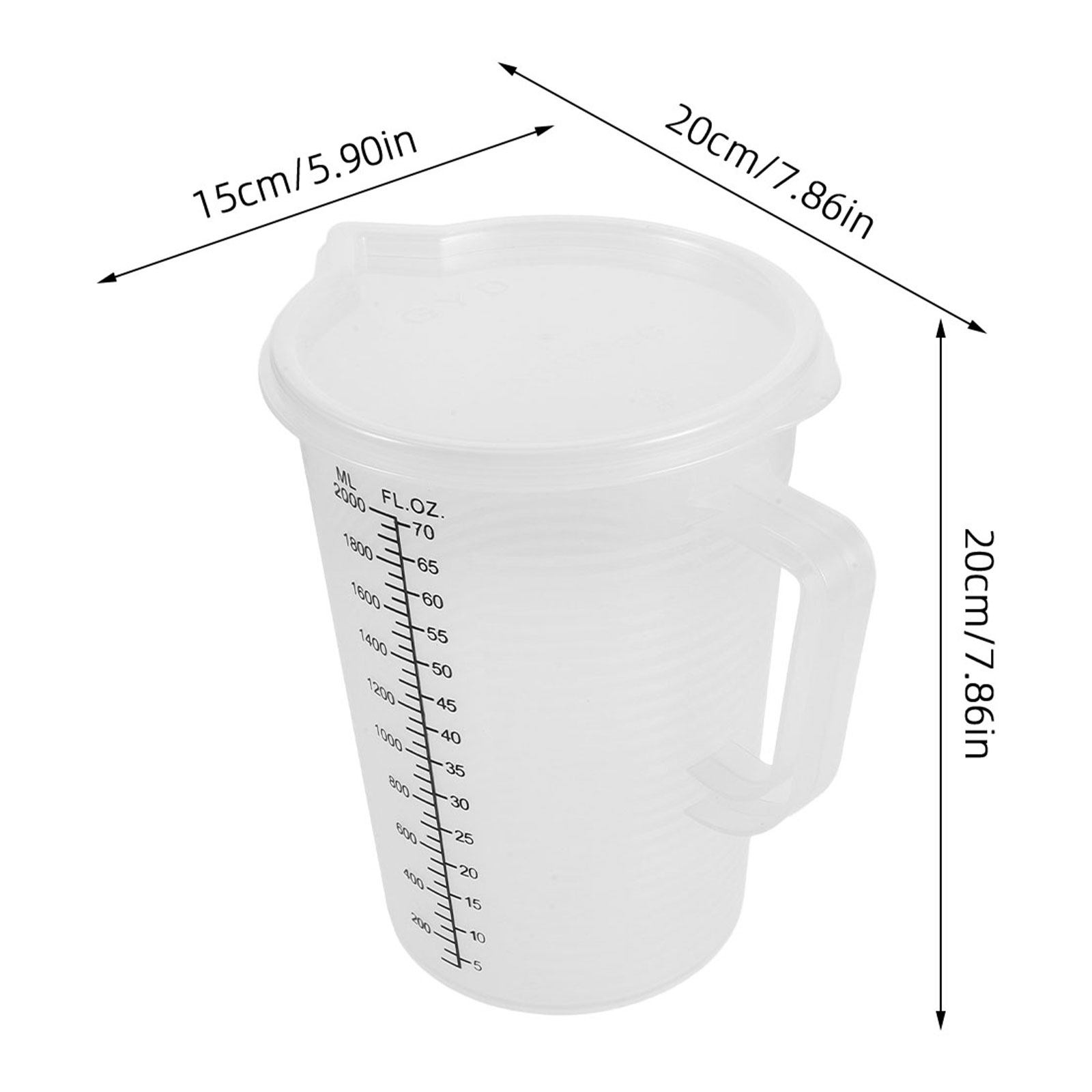 2.0L Measuring Cups Double Sid - Home Cooking Utensils recension och pris