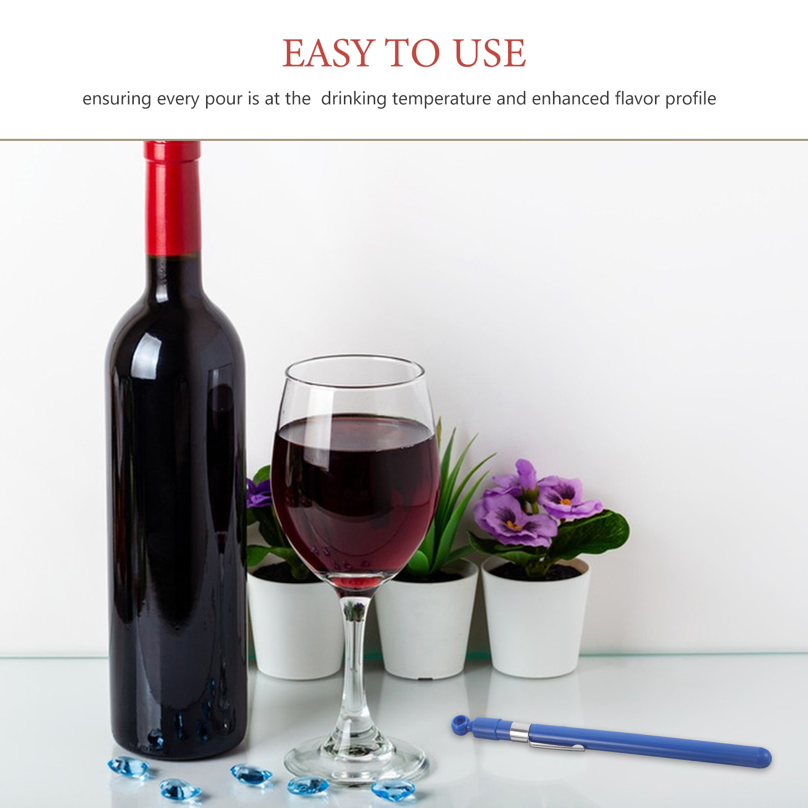 Glass Wine Thermometer Easy Re - Home Cooking In recension och pris
