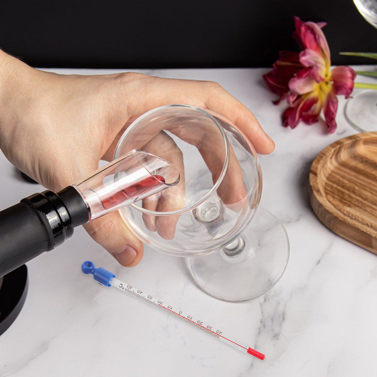 Glass Wine Thermometer Easy Re - Home Cooking In recension och pris