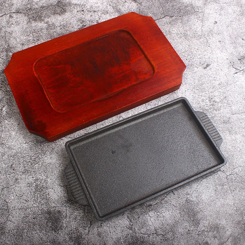 Rectangular Cast Iron Skillet  - Home Cooking Steak recension och pris
