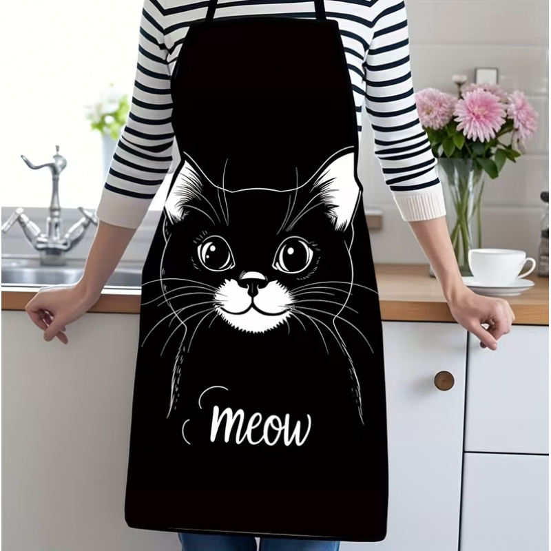 Cute Black Cat Print Apron, 1- - Home Cooking For Cats recension och pris