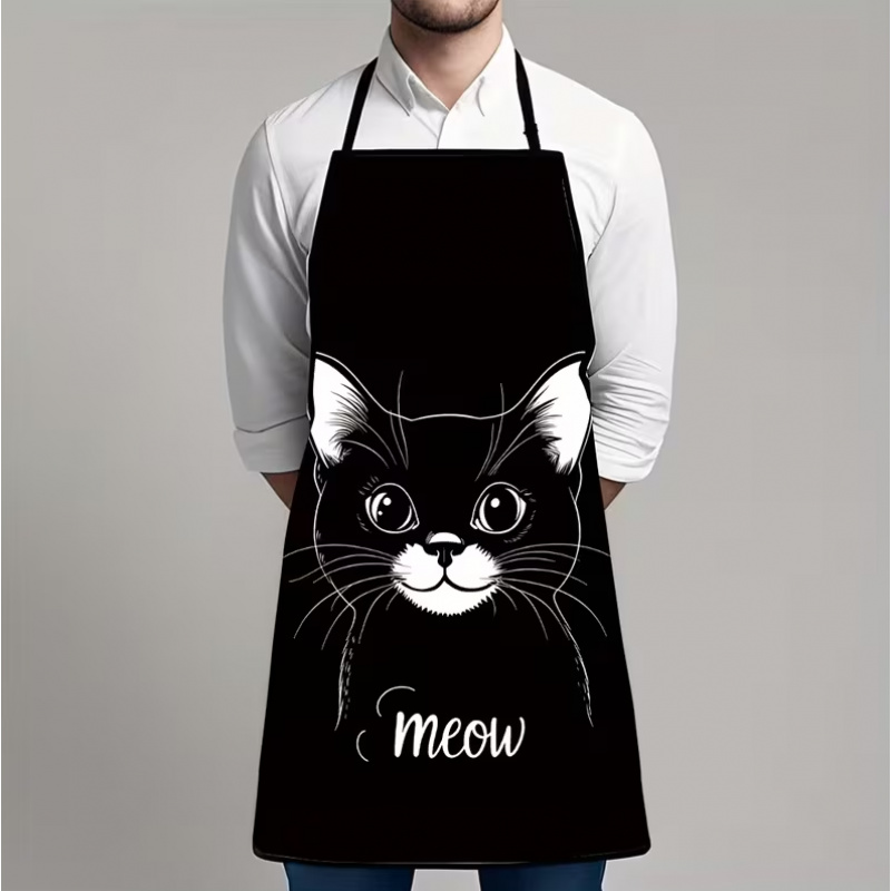 Cute Black Cat Print Apron, 1- - Home Cooking For Cats recension och pris