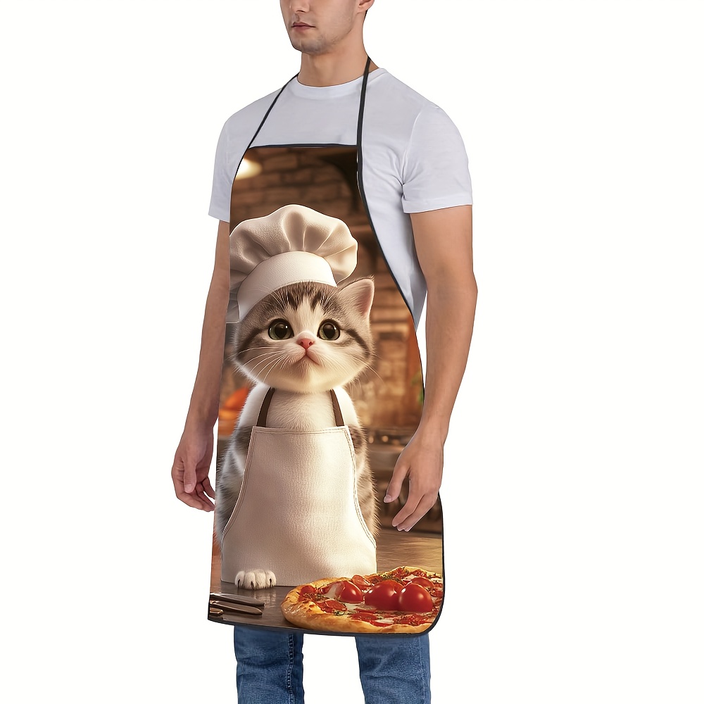 1pc Unisex Kitchen Apron Chef, - Home Cooking For Cats recension och pris