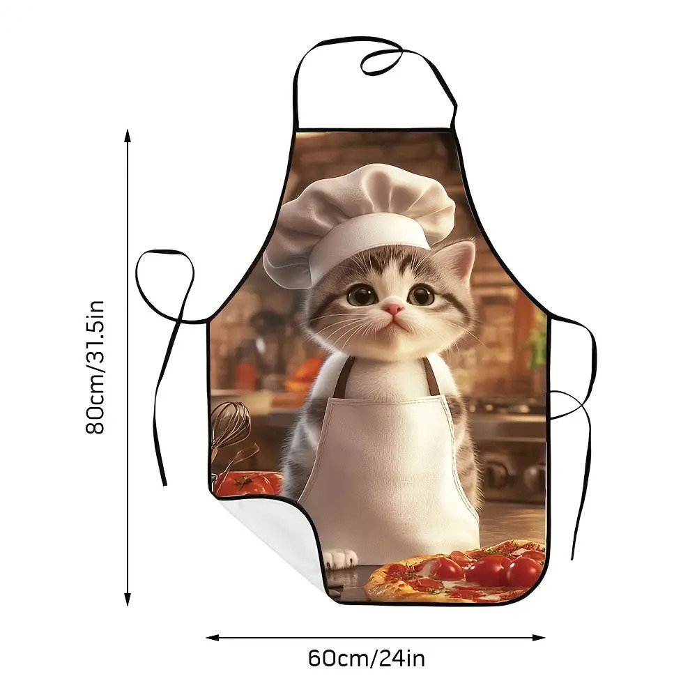 1pc Unisex Kitchen Apron Chef, - Home Cooking For Cats recension och pris