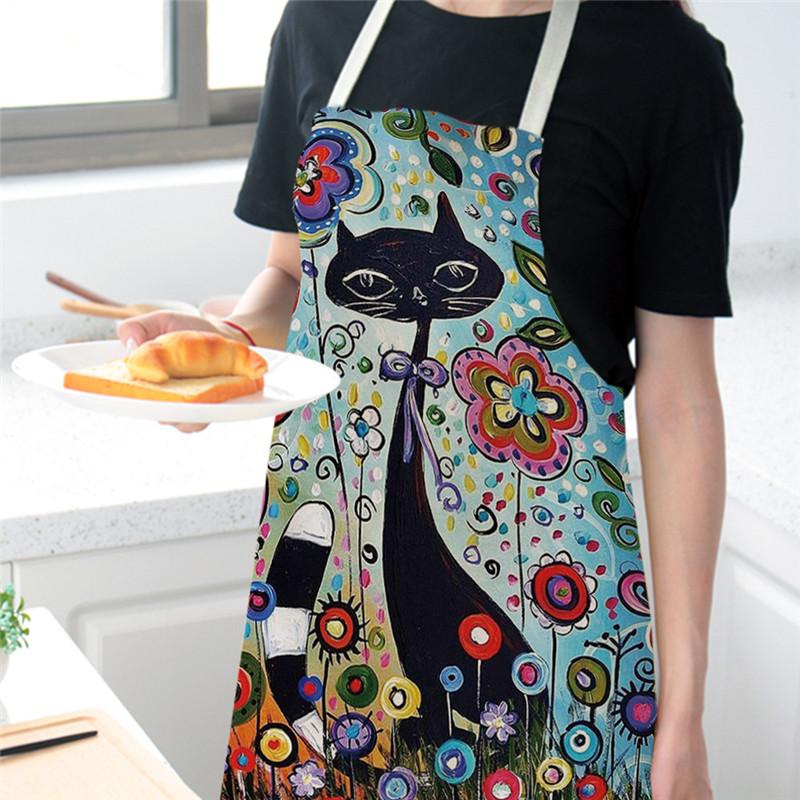 Flower Kitchen Cooking Apron C - Home Cooking For Cats recension och pris