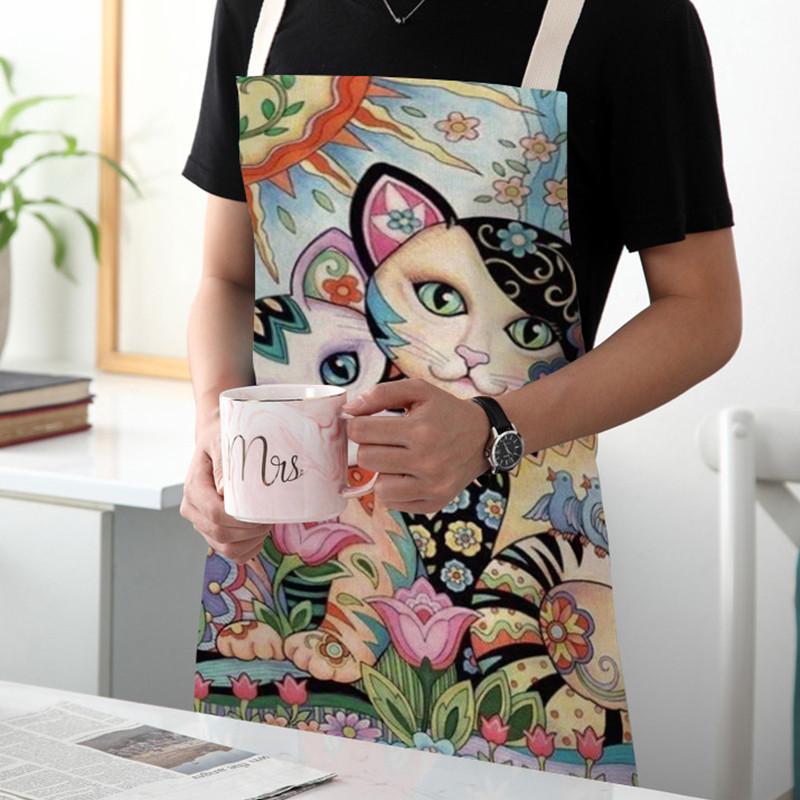 Flower Kitchen Cooking Apron C - Home Cooking For Cats recension och pris