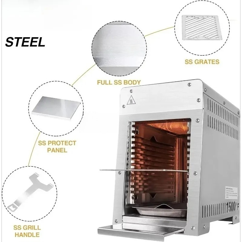 Portable Stainless Steel Gas G - Home Cooking Steak recension och pris