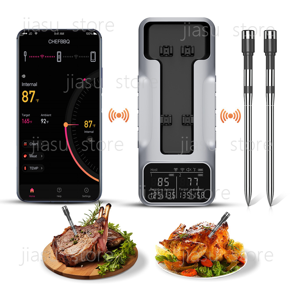 2026 Upgraded Bluetooth BBQ Th - Home Cooking App recension och pris