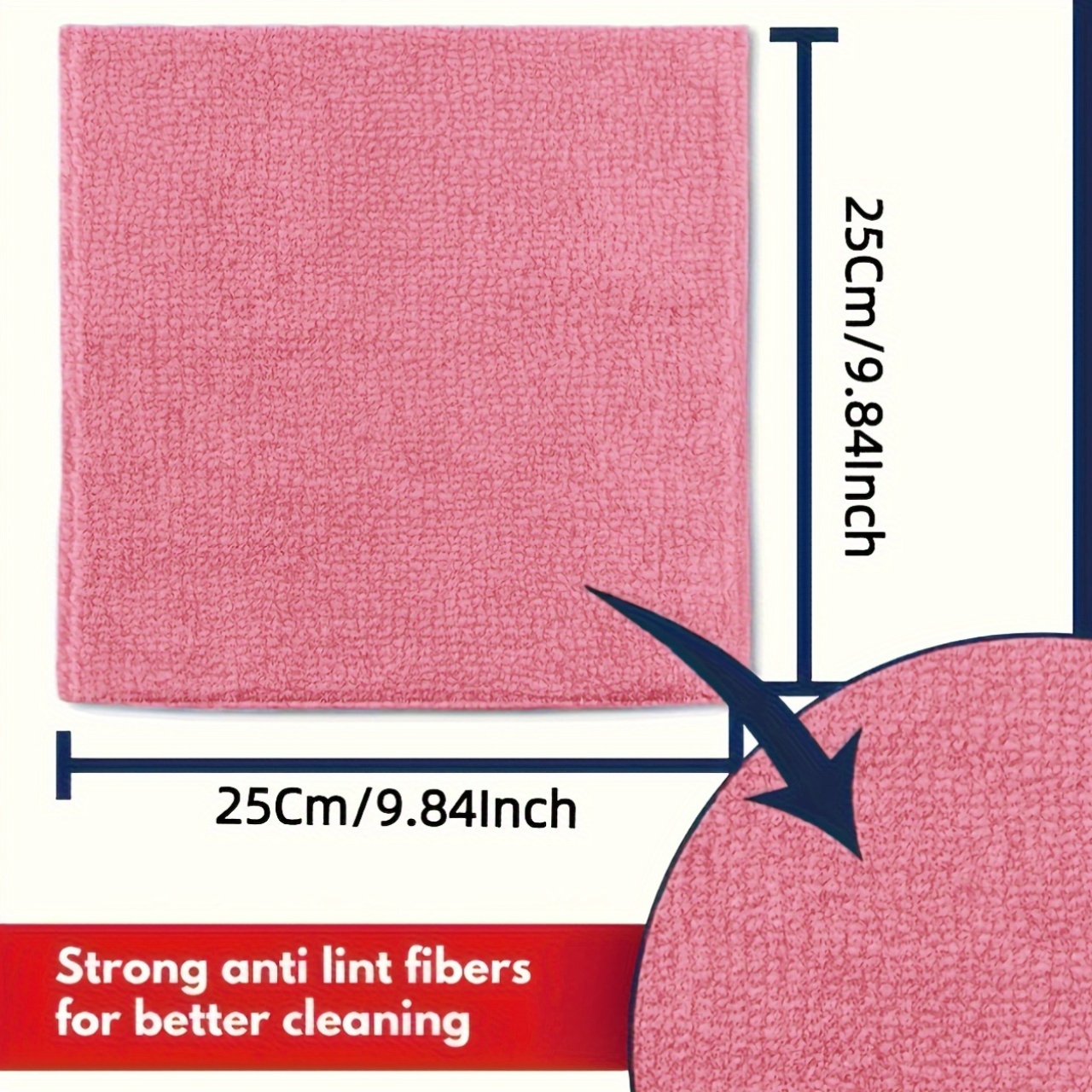 1-50Pcs Light Pink Microfiber  - Home Cooking Utensils recension och pris