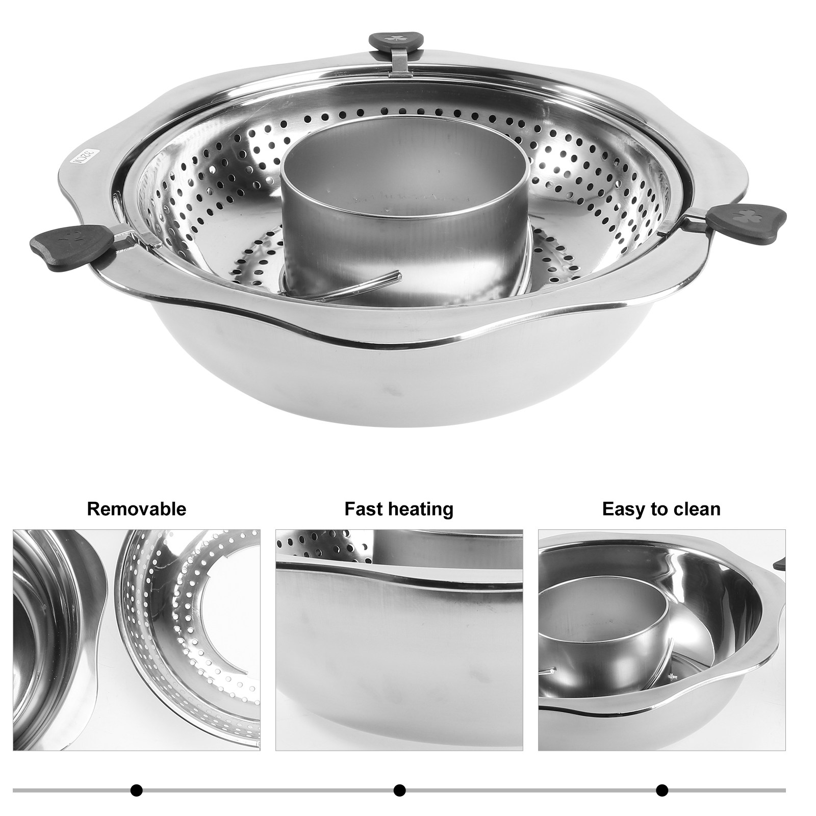 Rotating Hot Pot Stainless Ste - Home Cooking Utensils recension och pris