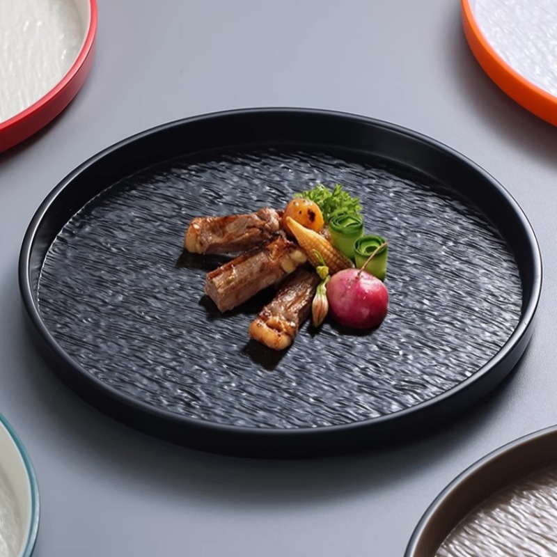 Modern Round Stone Melamine St - Home Cooking Steak recension och pris