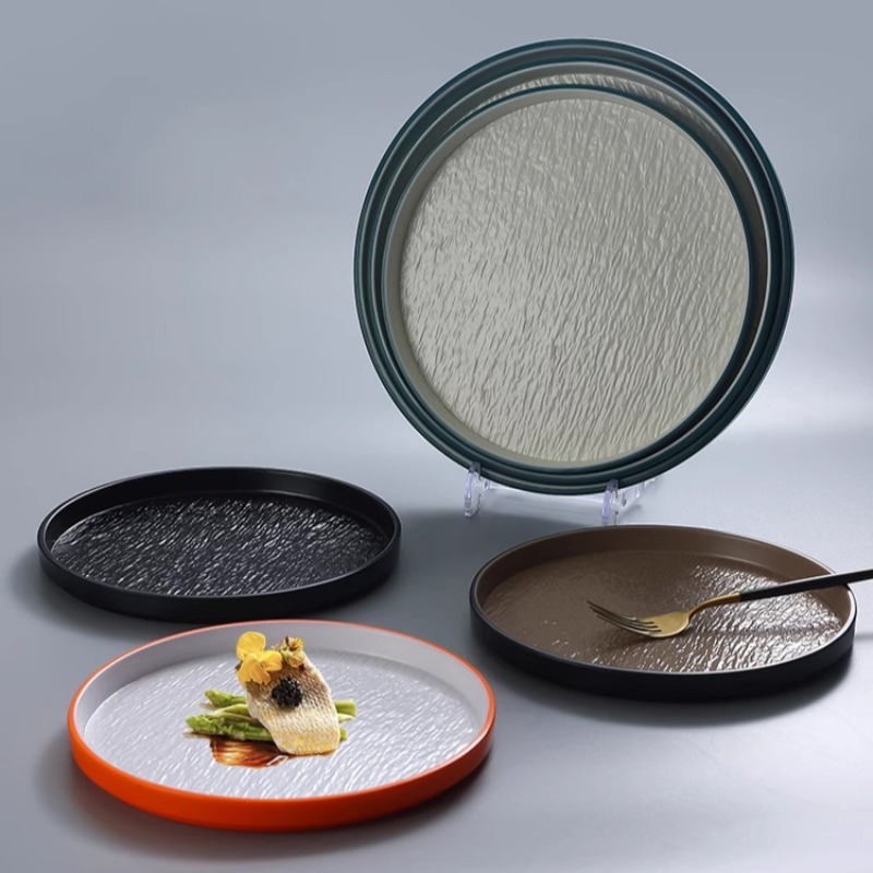 Modern Round Stone Melamine St - Home Cooking Steak recension och pris